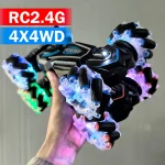 4WD RC stunt car rotation drift 2.4G wireless remote control car children's and boys sound and light toy car 4