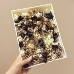 5/10/20/30pcs Beige Mixed Pack Small Clips, Cute Girl Accessories - Perfect for Daily Use, Special Occasions, or Travel Gifts 2