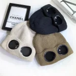 Unisex Men Women Knitted Hat with Goggles Windproof Winter Warmer Ski Beanies Soft Warm Anti-slip Ear Protection Garros 4