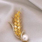Exquisite Love Heart Brooches For Women Elegant Angel Wings Full Rhinestone Pearl Brooch Pins Sweater Cardigan Buckle Jewelry 5