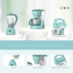 3PCS Electric Automatic Coffee Maker Juicer Blender Mixer Pretend Play Set Mini Household Appliances Kitchen Toys Kid Gift 6