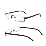 Metal Anti-Blue Light Reading Glasses Men Half Frame Prescription Eyeglasses Male Reading Glasses 4