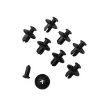 8mm Plastic Rivets Fasteners Screw Car Bumper Fender Black Rivet Car Fastener Clips for Toyota Focus Kia Nissan Yamaha 5