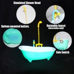 Parrot Automatic IntelligentBath Bird Shower Bathtub Blue AccessoriesHousehold Plastic parakeet supplies Accessory Bird Cage 4