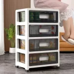 3-6 Tier Storage Cabinet,Large Capacity & Space-Saving Organizer,Multiple Colors & Styles for Living Room/Bedroom/Study 6