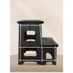 Folding 2 Step Thickened Plastic Step Stool Ladder Portable Heavy Duty Non Slip Household Kitchen Garage Car Wash Furniture 6