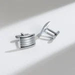 4 Pairs Cufflinks Set CuffLinks For Mens Wedding Souvenirs Groomsmen Gift Man Shirt Cufflink With Box Luxury Jewelry Tie Clips 6