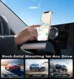 Foldable Pole Magnetic Suction Car Phone Holder Vacuum Suction Cup Car Live Streaming Shooting Navigation Bracket Center Console 4