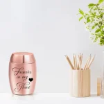 Colorful Mini Engraved Cremation Urns For Pet Human Ashes Casket Funeral Loss Of Love Aluminum alloy Cremation Pet Ashes Box 4