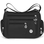 New style neutral nylon fabric ladies' handbag Oxford cloth shoulder strap crossbody bag travel bag multi-compartment casual bag 3