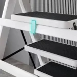 Compact Indoor Thickening Kitchen Step Stools Foldable Attic Roof Step Ladders Agility White Escalera Plegable Home Furniture 6