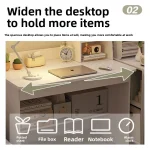 Desk, bookshelf, integrated computer desk, home bedroom, small table for students to learn to write 2