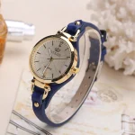 Vintage Ultra-thin Leather Strap Women Quartz Watch Fashion Ladies Wristwatches Clock Gift Reloj Mujer 4
