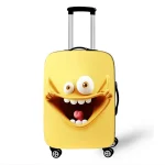 Funny Expression  Printed Suitcase Cover Ladies Travel Out Elastic Luggage Protective Cover Dust Cover Luggage Case 3