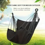 1pc Leisure Fabric Hammock Chair Outdoor Swing Chair Hammock Dormitory Hammock Chair Anti Rollover Hammock(With Storage Bag 5
