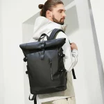 HK Expandable Travel Backpack Men Large Capacity Waterproof 15.6” Laptop Bag Hiking Rucksack Cycling Daypack Bag with USB Port 3