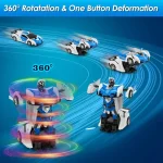 Electric RC Car 2 In 1 Transformation Robots Sports Vehicle Model Robots Boys Toys Remote Cool RC Deformation Cars Kid Toy Gifts 4