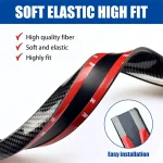 1.5M Car-Styling 5D Carbon Fiber Spoilers Styling DIY Refit Spoiler Universal For BMW Toyota Honda KIA Hyundai Opel Mazda 2