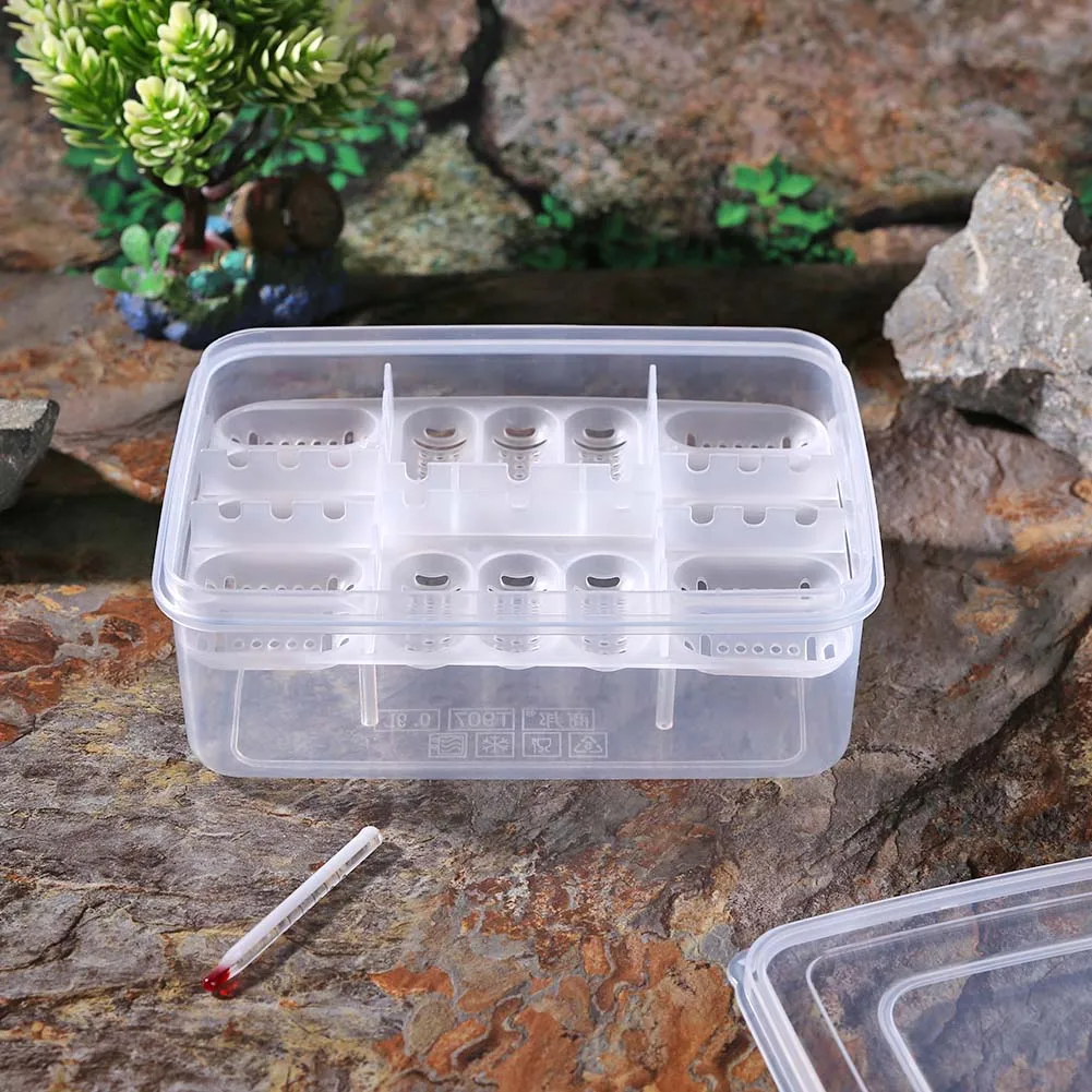 16 Grids Reptiles Lizard Snake Egg Incubator Tray Hatcher Plastic Breeding Case 16 Grids Reptiles Lizard Snake Egg Incubator Tray Hatcher Plastic Breeding Case