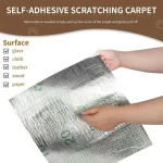 Self-Adhesive Cat Scratching Mat Trimmable Cat Carpet Cat Scratching Carpet Corner Wall Cat DIY Scratch Sofa Furniture Protector 4
