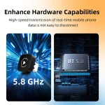 2in1 Wireless CarPlay Dongle Wireless Android Auto Adapter AI Smart Box Car Intelligent Systems For Car With Wired CarPlay 5