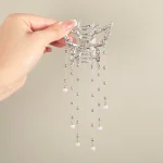 AWAYTR Shark Crab Clips Girls Hairpin Hair Accessories Korean Women Simple Hair Claw Clip Butterfly Pearl Tassel Hair Clip 3