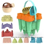 Beach Castle Bucket Play Sand Set Toys Sand Scoop Children Summer Toys Sand Toys Sand Box for Kids Outdoor Family Funny Gifts 4