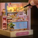 Mini Miniature Dollhouse DIY Small House Kit Making Room Toys Home Bedroom Decorations With Furniture Wooden Craft Doll houses 2