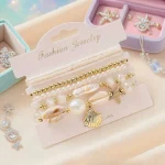 7-Piece Beach Bracelet Set: Ocean Bohemian Style, Shell, Starfish, and Pearl Pendant Bracelet, Suitable for Beach Vacations and 3