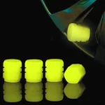 Luminous Valve Caps Fluorescent Night Car Tire Valve Caps Motorcycle Bike Glowing Decor Wheel Nozzles Tyre Cap Car Accessories 5