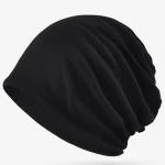 Man Winter Sports Bonnet Cap Lady Cotton Textured Striped Beanies Slouchy Style Skullies Hiphop Pile Hat Dad Warm Knitted Hats 4