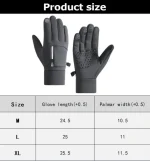 Winter Gloves Waterproof Thermal Sport Glove for Men Women for Running Cycling Driving Ski Hiking Warm Glove for Work 5