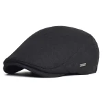 Autumn Winter Thick Warm Newsboy Caps Men Women Soft Beret Hat Casual Fashion Detective Hats Retro Driver Flat Caps 3