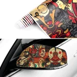 JDM Graffiti Painting Car Film Wrap Waterproof Modification Protective Stickers for Auto Bicycle Motorcycle Skateboard Universal