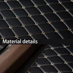 Universal 5Pcs Car Floor Mats PU Leather Waterproof Dust-Proof Auto Foot Pad Protector pads Fashion Car Foot Pad 3