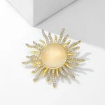 Exquisite Love Heart Brooches For Women Elegant Angel Wings Full Rhinestone Pearl Brooch Pins Sweater Cardigan Buckle Jewelry 6