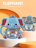 Cartoon Animal Electronic Keyboard, Lighting Music Piano Multi-mode Sound Effect Switching, Puzzle Early Education Toys for 3+ 2