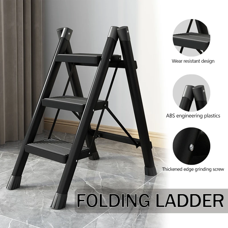 2-3-4 Step Ladder Lightweight Folding Step Stool Wide Anti-Slip Pedal 150kg load Household Office Portable Stepladder 2-3-4 Step Ladder Lightweight Folding Step Stool Wide Anti-Slip Pedal 150kg load Household Office Portable Stepladder