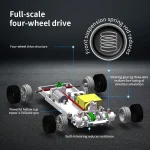 Upgraded Gyro 1/43 RC Drifting Car Racing RTR 4WD High Speed Radio Control Model 2.4G Drift Race Vehicle Mini Gifts 4