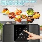 KitCook Large Air Fryer, 1500W 7QT AirFryer Cooker, Adjustable Temperature 100-400°F, 8 Presets Menu, Digital Touch Screen, Nons 3