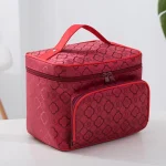 New Large Capacity Flower Cosmetic Bag Zipper Cosmetic Box Storage Organizers Travel Toiletry Makeup Bag SZL8061 4