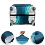Luggage Protective Cover Dust Cover Anti-Scratch Portable Suitcase Trunk Holders Case Travel Accessories Gold Letter Printing 4