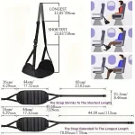 1pc/2pcs New Travel Hammock Office Hammock with Airplane and High-speed Rail Footrest Hammock Foot Stepping Travel Artifact 6