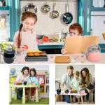 Kids Kitchen Toys Set 92/69/59 PCS Play Kitchen Accessories Kit with Play Pots Pretend Food Cooking Toy Toddler Girls Boy Gift 2