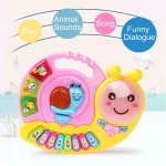 Kid Cartoon Piano Keyboard Game Electronic Multifunctional Toy Animal Sound Flashing Light Baby Instrument Educational Toys Gift 5