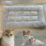 Oversized Plush Dog Cat Bed Sofa Crate Pad Ultra Soft Polyester Pet Mat for All Size Cats Dogs Adorable Rectangle Couch 4
