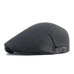Men Mesh Newsboy Caps British Painters Hats Spring and Summer Ventilate Berets Adjustable Flat Cap Hip Hop Berets 4