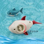 Clearance_1pc Summer hot new cartoon shark baby water play toy with wind up chain, outdoor beach toy, shower toy, bath toy_Conti 4