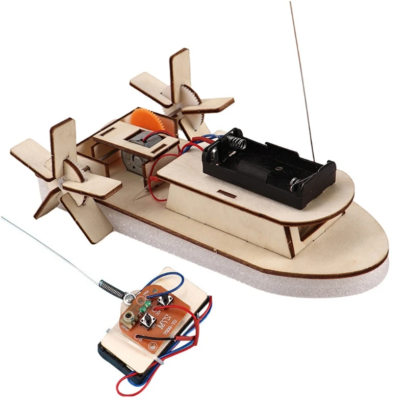 Exquisite Model Boat Vehicle Remote Control Boat for Kids Birthday Gifts Novelty Science Training DIY Wooden Vehicle Self-Made Exquisite Model Boat Vehicle Remote Control Boat for Kids Birthday Gifts Novelty Science Training DIY Wooden Vehicle Self-Made