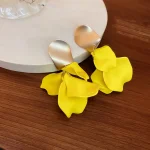 Bohemian Colorful Flower Earrings For Women Fashion Petal Pendant Earrings Party Drop Earrrings Jewelry Accessories Bijoux K1 5